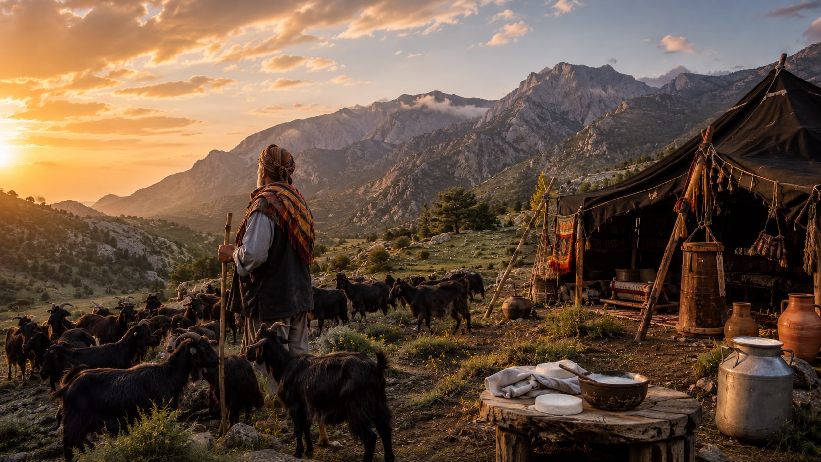 Toros dağlarında gün doğumu